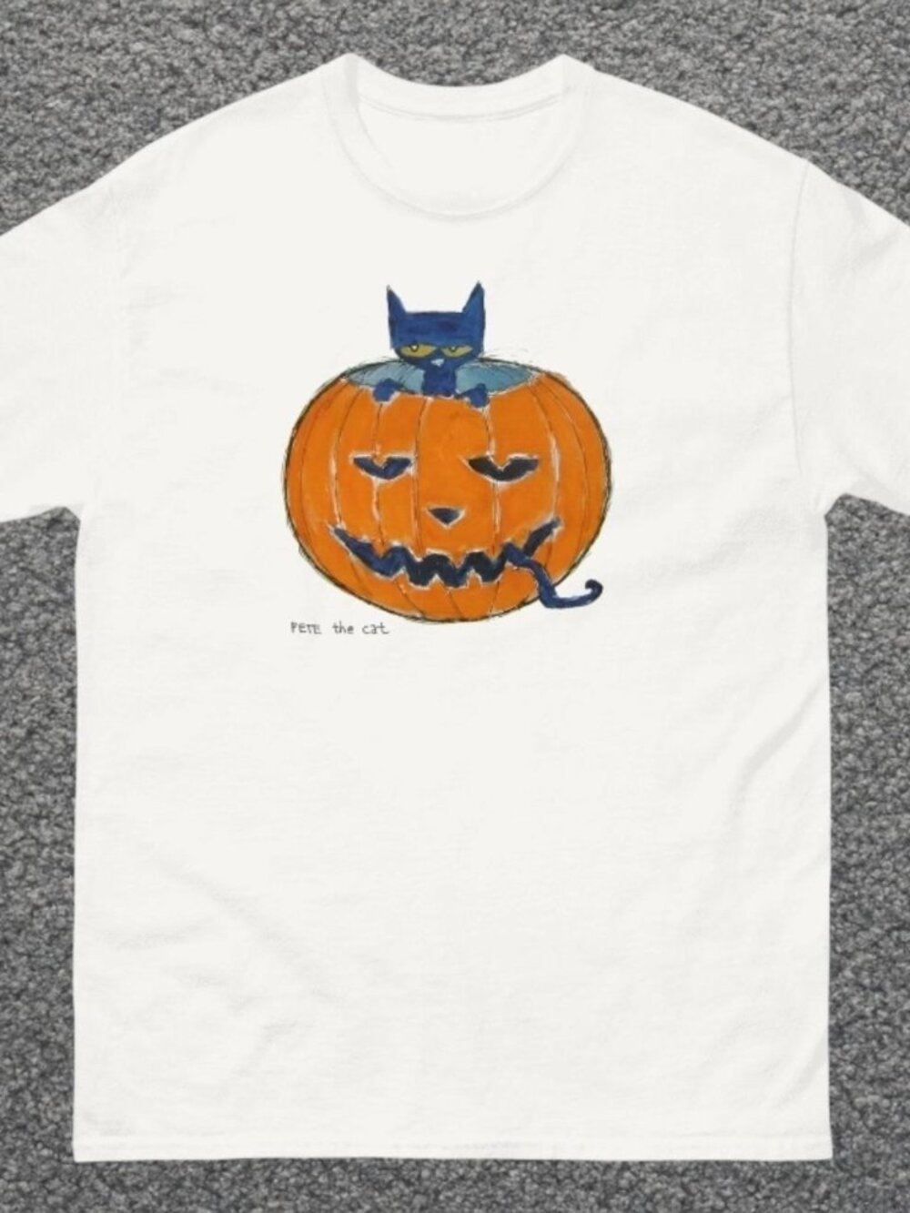 Pete the cat pumpkin tee white T-shirt